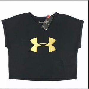 black and gold under armour shirt